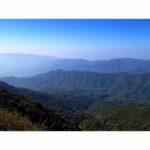 view towards myanmar from top of doi pha hom pok