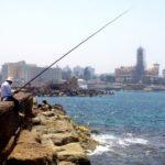 alexandria egypt man fishing