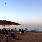 Greeks chilling at a beach in anavyssos town south of athens