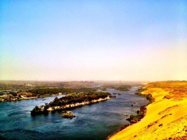 aswan egypt elephantine island view