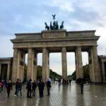 bradenburg gate in rainy weather