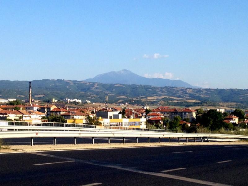 blagoevgrad view from highway