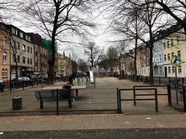 park and playground in dusseldorf