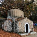 small 13th century church in forest of Euboea Greece