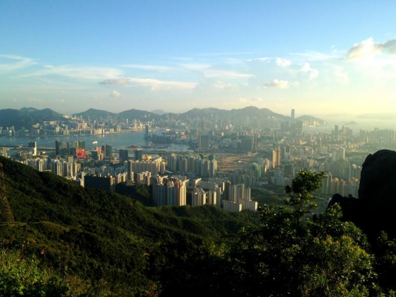 afternoon view of hong kong
