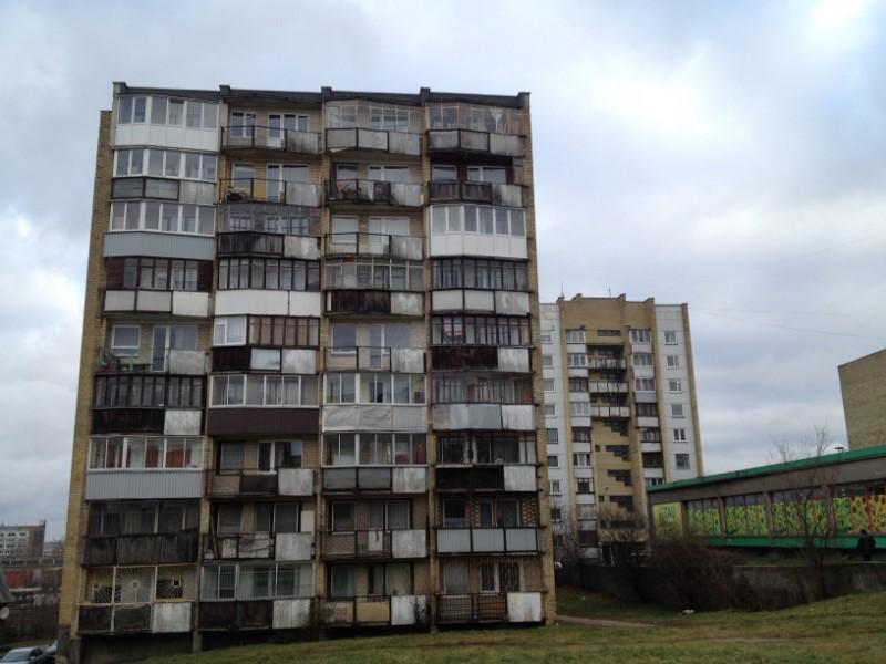 soviet apartment blocks in naujininkai, vilnius