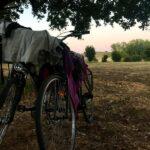 camping near rimini while on a cycling trip in italy