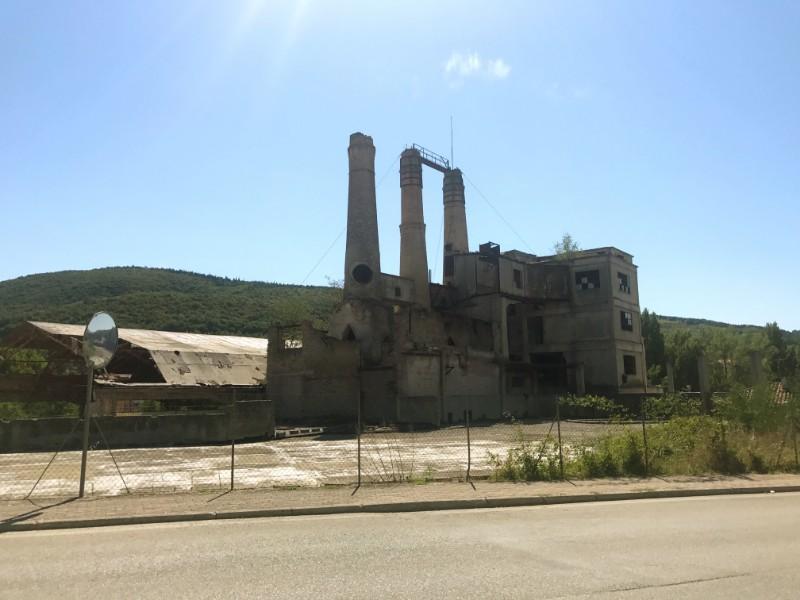 old factory in sassoferatto town in marche italy