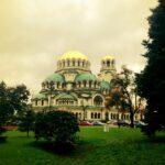 alexander nevsky cathedral under pale sky