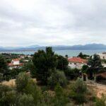 view of euboic gulf from rooftop in vathy village near chalkida