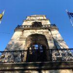 Greek clocktower in Zagora village on mount pelion