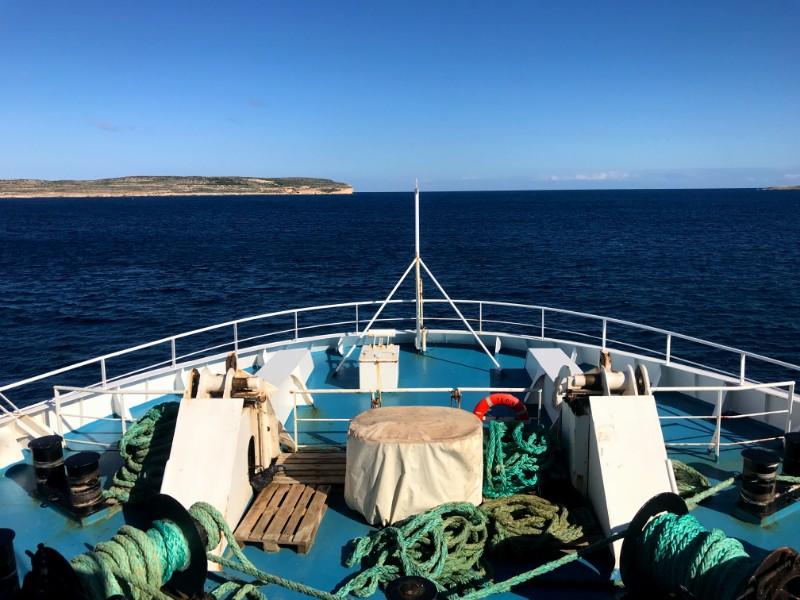 cirkewwa malta port on the boat to gozo