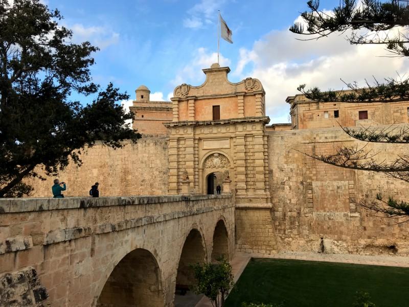 mdina malta bridge to castle