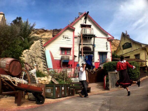 popeye village malta popeye and olive dancing