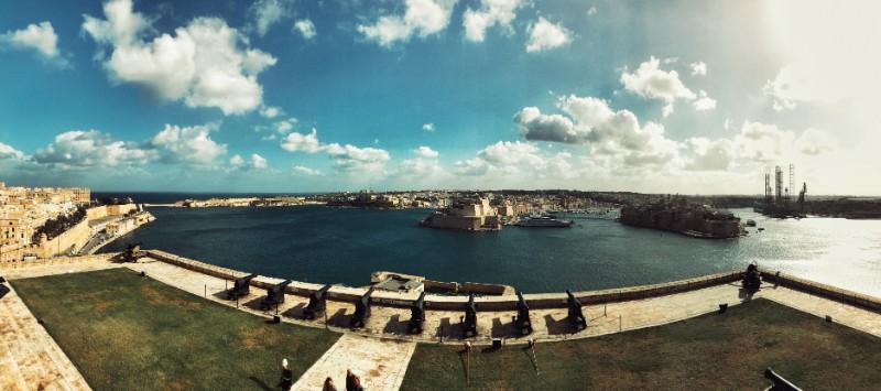 malta three cities view from upper barracca gardens