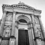 xewkija gozo malta rotunda church black and white