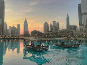 dubai mall burj khalifa fountain show boat ride