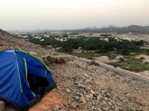 Morning view of Farq oman from atop my camping hill