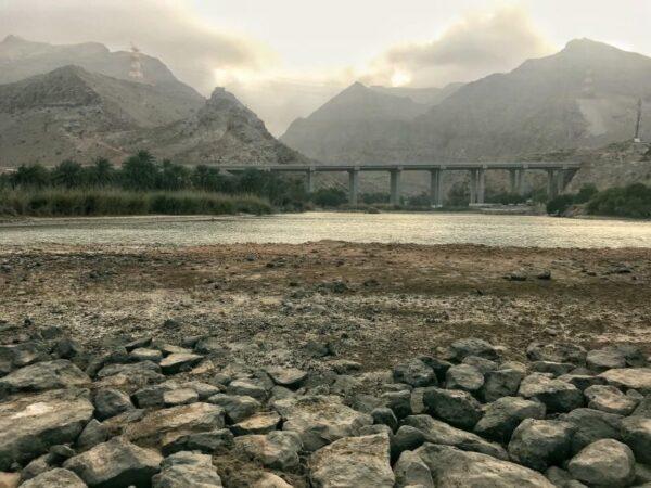 The estuary of Wadi Tiwi oman road trip