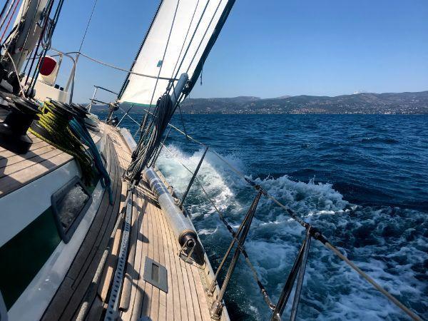 sailing in the gulf of euboea