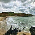 whistling sands beach porthor wales hiking