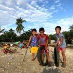 riding a scooter to san rafael from donsol sorsogon philippines