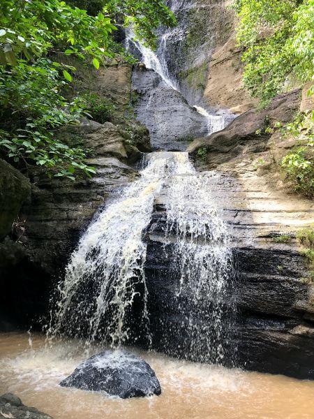 santo domingo waterfall near legazpi