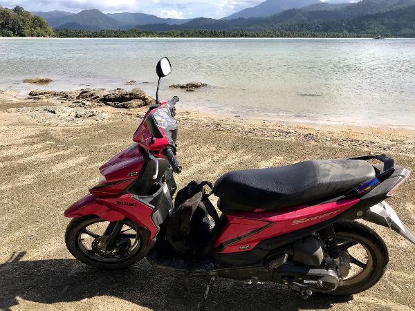 port barton to caruray beach by motorbike