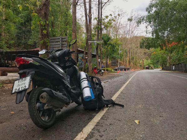 riding and camping in phy sang national park thailand