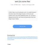 wetransfer scam phishing email