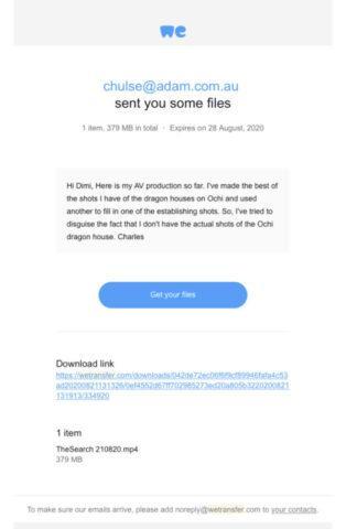 wetransfer scam phishing email