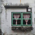 Pattani City Thailand Building Window Vintage