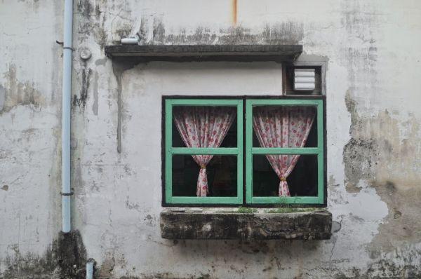 Pattani City Thailand Building Window Vintage