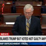 Macconnel blames trump bus voted not guilty anyway