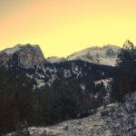 Snowy mount korab in albania