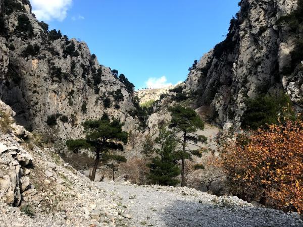 Inside Agali Gorge evia island