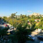 view from aridttos hill in athens greece