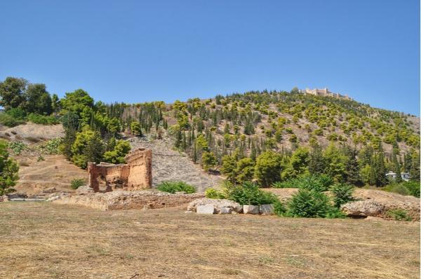 argos greece theatre and castle archeological site