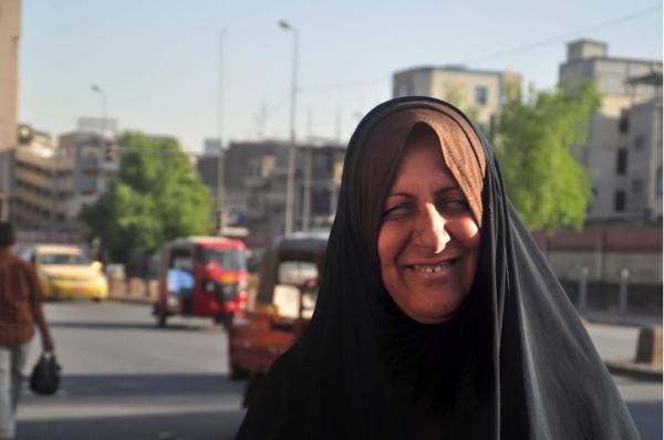 Portrait of Iraqi woman in the streets of Baghdad