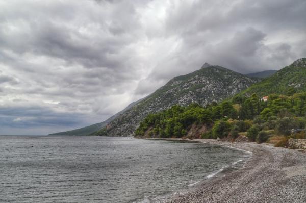 dafni beach evia island (euboea) greece