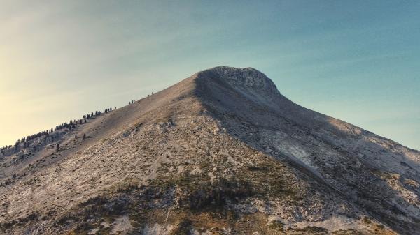 Aerial photograph of Mount Dirfys evia island greece