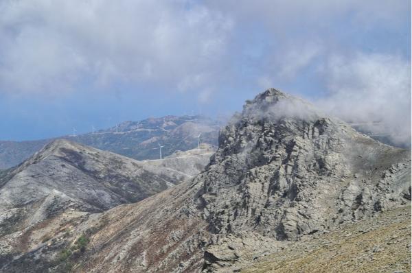 Wild and impressive Mount Ochi evia island greece