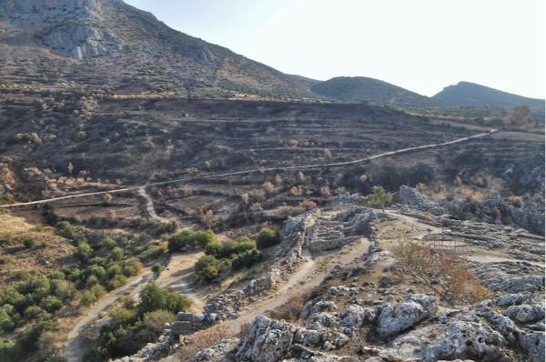 view from mycenae top