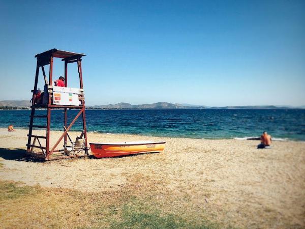 nea makri beach athens greece 