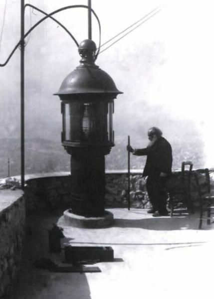 The Peace Beacon on Mount Lycabettus historic photo
