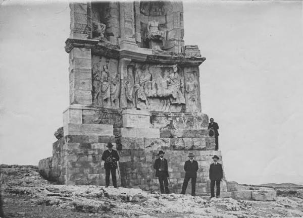 philopappos hill athens greece old photo