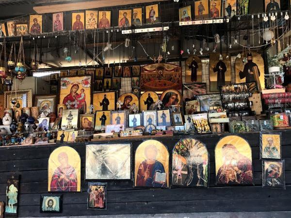 St Ephraim Monastery greek holy icons for sale in stall 