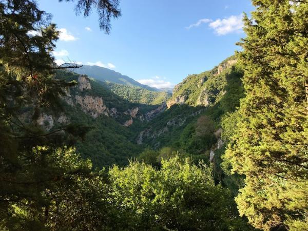 lousios gorge greece view