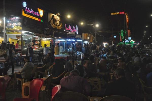 Salim Street at night Sulaymaniyah