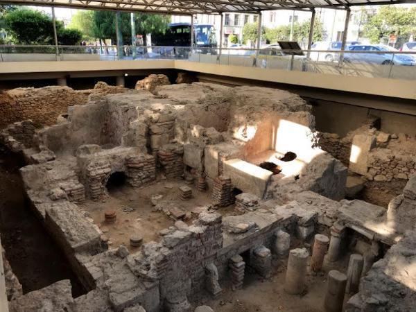 Ancient Roman Baths ruins athens greece
